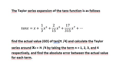 tanx taylor series